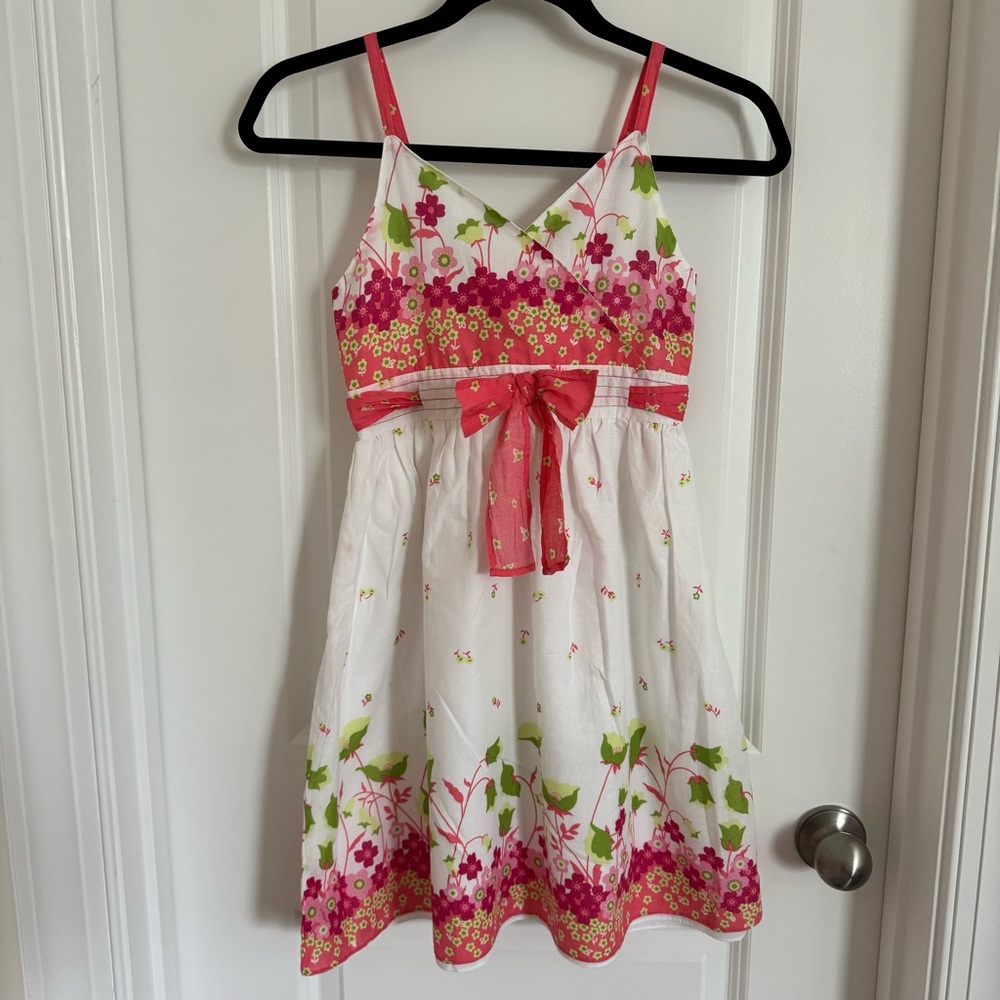 Rare Editions White Floral Dress, 10